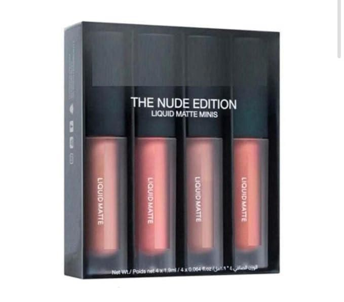 Nude Red Edition Different Shades Liquid Lipstick Set of 4 (16ml) - Nithin's Garage