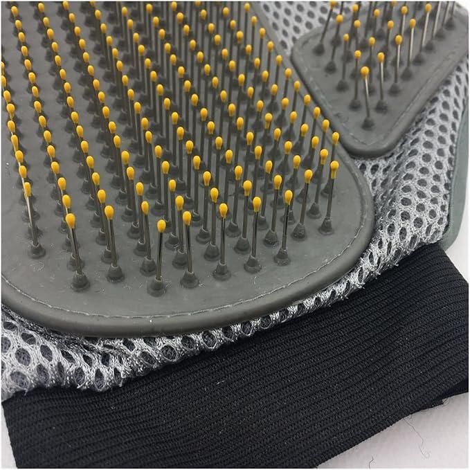 Stainless Steel Pet Grooming Glove - Gentle Deshedding Brush - Nithin's Garage