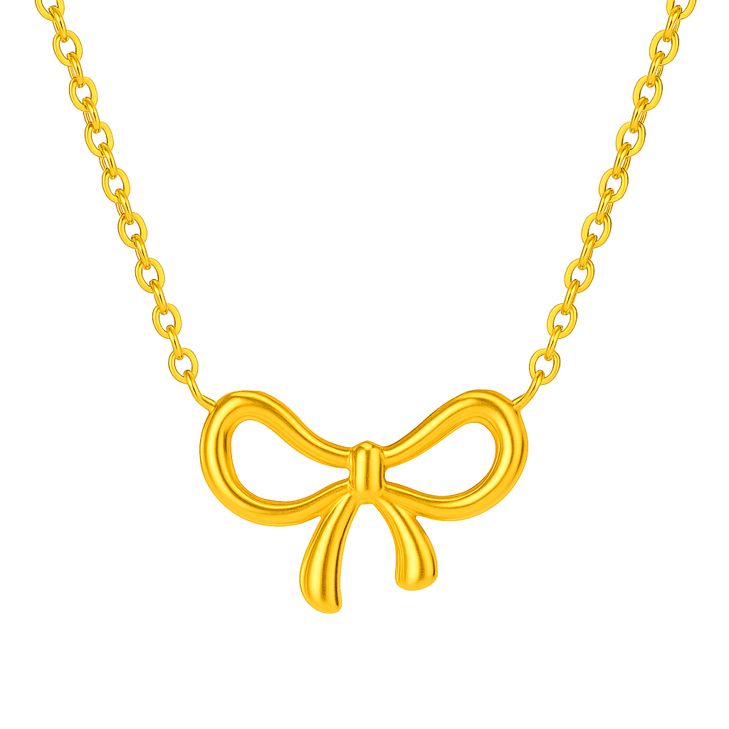 Elegant Bow Pendant Necklace - Nithin's Garage