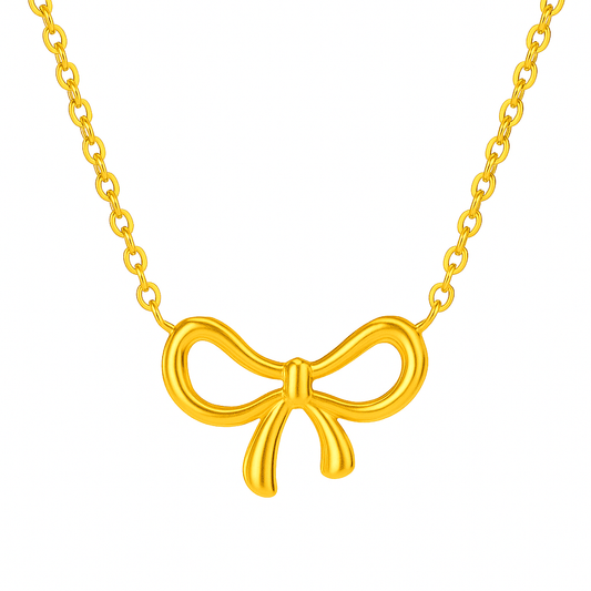 Elegant Bow Pendant Necklace - Nithin's Garage