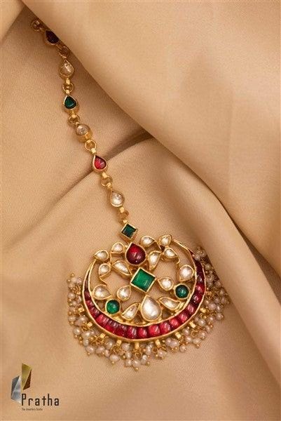 Colourful Kundan Maang Tikka - Nithin's Garage
