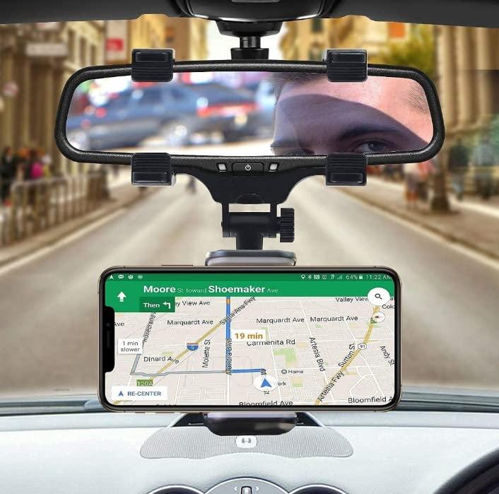 Rearview Mirror Phone Holder for Car - Nithin's Garage