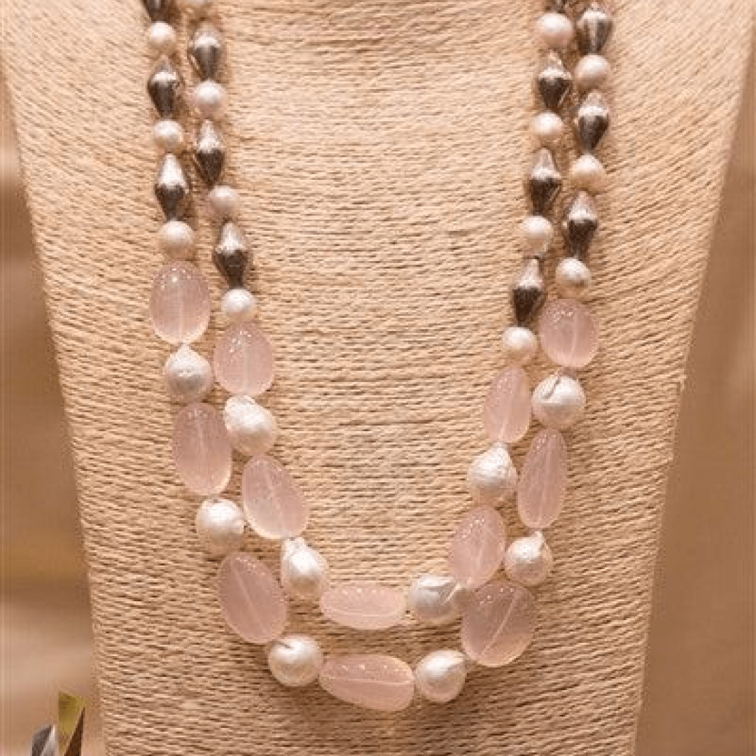 Rose Quartz Mala - Nithin's Garage