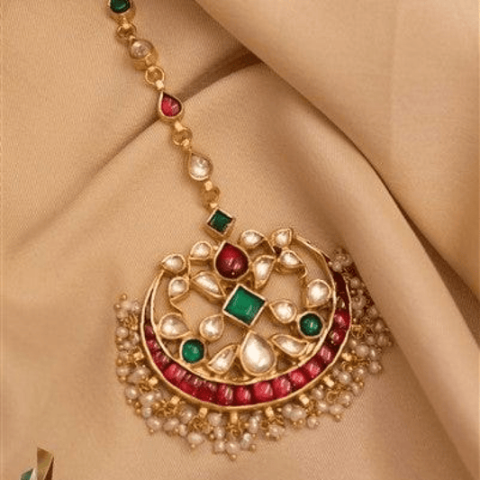 Colourful Kundan Maang Tikka - Nithin's Garage