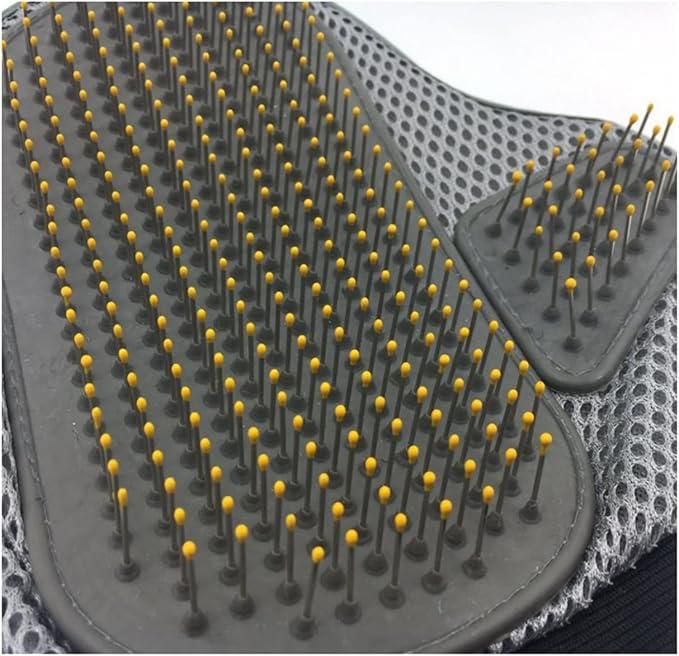 Stainless Steel Pet Grooming Glove - Gentle Deshedding Brush - Nithin's Garage