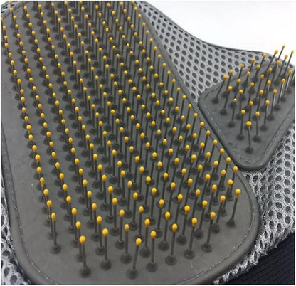 Stainless Steel Pet Grooming Glove - Gentle Deshedding Brush - Nithin's Garage