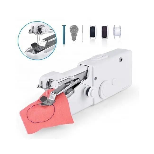 Stitch Handheld Cordless Portable White Sewing Machine - Nithin's Garage